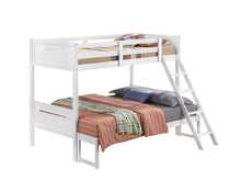 Load image into Gallery viewer, Littleton Twin Over Full Bunk Bed White