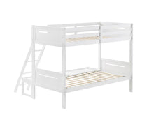 Load image into Gallery viewer, Littleton Twin Over Full Bunk Bed White