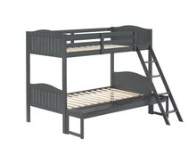 Load image into Gallery viewer, Arlo Twin Over Full Bunk Bed with Ladder Grey