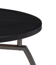 Load image into Gallery viewer, Dacre Round End Table Dark Grey and Black Nickel