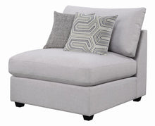 Load image into Gallery viewer, Cambria Upholstered Armless Chair Grey