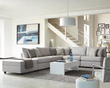 Load image into Gallery viewer, Cambria Upholstered Square Storage Ottoman Grey