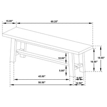 Load image into Gallery viewer, Middleton Dining Bench