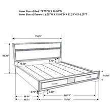 Load image into Gallery viewer, Miranda Panel Platform Storage Bed