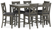 Load image into Gallery viewer, Caitbrook Counter Height Dining Table and Bar Stools (Set of 7)