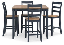 Load image into Gallery viewer, Gesthaven Counter Height Dining Table and 4 Barstools (Set of 5)