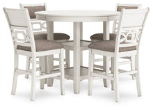 Load image into Gallery viewer, Erinberg Counter Height Dining Table and 4 Barstools (Set of 5) image