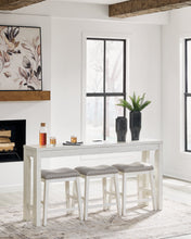 Load image into Gallery viewer, Robbinsdale Counter Height Dining Table and 3 Barstools Set