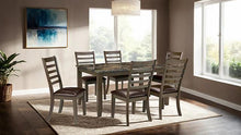 Load image into Gallery viewer, Adia 7 Pc Dinning Table Set Grey &amp; Brown