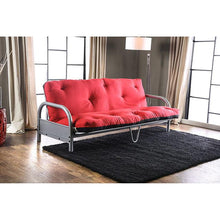 Load image into Gallery viewer, Aksel Black/Red Futon Mattress, Black, Red &amp; Gray