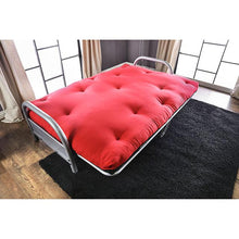 Load image into Gallery viewer, Aksel Black/Red Futon Mattress, Black, Red &amp; Gray
