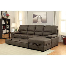 Load image into Gallery viewer, ALCESTER Brown &amp; Gray Sectional w/ Sleeper, Ash