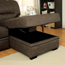 Load image into Gallery viewer, ALCESTER Brown &amp; Gray Sectional w/ Sleeper, Ash