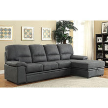 Load image into Gallery viewer, ALCESTER Brown &amp; Gray Sectional w/ Sleeper, Ash