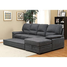 Load image into Gallery viewer, ALCESTER Brown &amp; Gray Sectional w/ Sleeper, Ash