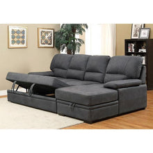 Load image into Gallery viewer, ALCESTER Brown &amp; Gray Sectional w/ Sleeper, Ash