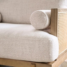 Load image into Gallery viewer, ALESUND Loveseat, Beige/Light Oak, Natural &amp; Brown