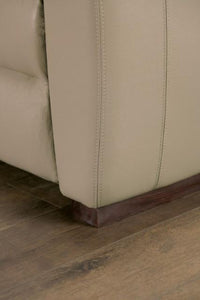 ALTAMURA Power Loveseat, Gray & Beige