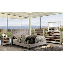 Load image into Gallery viewer, Anabelle E.King Bed Purple &amp; Natural