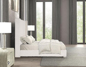 Cadwell E.King, Queen, & Full Bed White, Gray, & Black