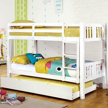 Load image into Gallery viewer, Cameron Dark Walnut, White &amp; Gray Full/Full Bunk Bed