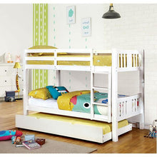 Load image into Gallery viewer, Cameron Dark Walnut, White &amp; Gray Full/Full Bunk Bed