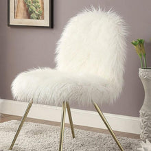Load image into Gallery viewer, Caoimhe White/Gold Accent Chair