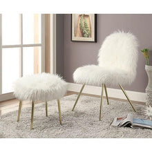 Load image into Gallery viewer, Caoimhe White/Gold Ottoman