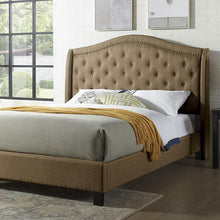 Load image into Gallery viewer, Carly Cal.King, E.King, Full, &amp; Queen Bed Grey &amp; Brown