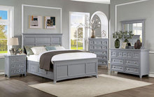 Load image into Gallery viewer, CASTLILE Night Stand w/ USB, Gray