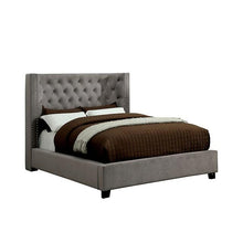 Load image into Gallery viewer, Cayla Bed Silver &amp; Grey