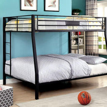 Load image into Gallery viewer, CLAREN Black Full/Queen Bunk Bed
