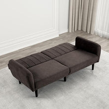 Load image into Gallery viewer, Aristide Futon Sofa Grey &amp; Brown