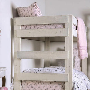 Arlette Twin/Twin Bunk Bed Brown, Black, Gray, & White