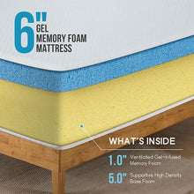 Load image into Gallery viewer, Artemisia 6&quot; Full Memory Foam Mattress