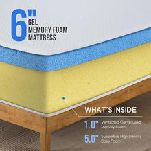 Load image into Gallery viewer, Artemisia 6&quot; Full Memory Foam Mattress