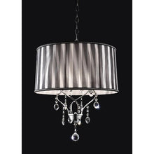 Load image into Gallery viewer, Arya Black/Chrome Ceiling Lamp, Hanging Crystal