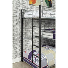 Load image into Gallery viewer, Aubrey Sand Black Twin Triple Decker Bed