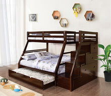 Load image into Gallery viewer, Ellington Twin/Full Bunk Bed White &amp; Espresso