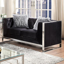 Load image into Gallery viewer, EVADNE Loveseat w/ Pillows, Black