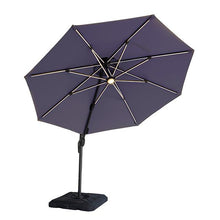 Load image into Gallery viewer, Fera 10 Ft Round Umbrella w/ LED Bulb + 37" Large Base