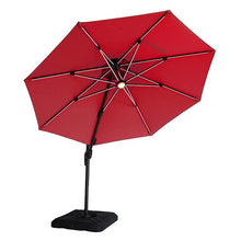 Load image into Gallery viewer, Fera 10 Ft Round Umbrella w/ LED Bulb + 37" Large Base
