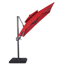 Load image into Gallery viewer, Fida 8 Ft Square Umbrella w/ Double Top + 37" Large Base