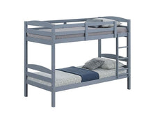 Load image into Gallery viewer, Finsbury Twin Twin Bunk Bed Espresso, Grey &amp; White