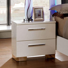 Load image into Gallery viewer, CLEMENTINE Glossy White Night Stand