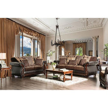 Load image into Gallery viewer, Franklin Dark Brown/Tan Sofa, Dark Brown
