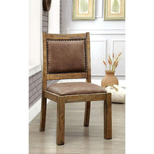Load image into Gallery viewer, GIANNA Rustic Pine/Brown Side Chair (2/CTN)