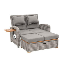 Load image into Gallery viewer, Bahia Tobago Reclining Chaise Lounge Brown &amp; Gray