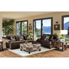 Load image into Gallery viewer, Bonaventura Brown Ottoman