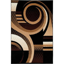 Load image into Gallery viewer, Blitar Brown Black, Brown Cream, &amp; Gray 5&#39; X 7&#39; Area Rug